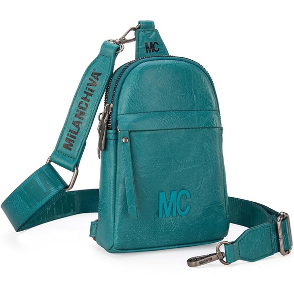 Teal sling bag - Picture 1 of 9